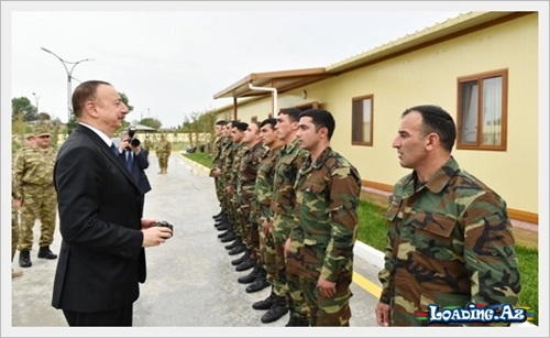 Prezident və xanımı cəbhə bölgəsində - fotolar - LoaDinG.Az