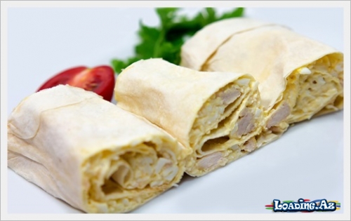 Рулетики из лаваша с курицей и сыром