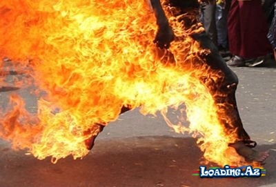Azərbaycanda 38 yaşlı qadın özünə od vurdu - LoaDinG.Az