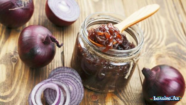 Paştet və Hamburgerlər Üçün Ləziz Sous-Soğan Marmeladı