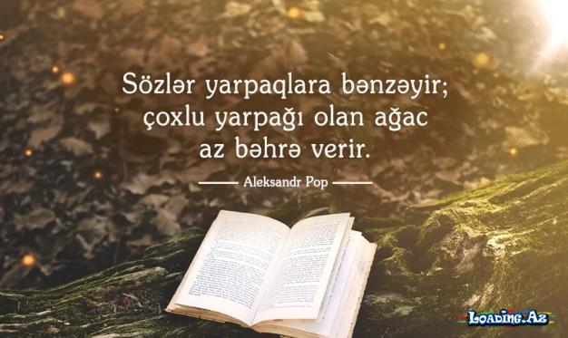 Söz böyük şeydir. Ona görə böyükdür ki, sözlə insanları birləşdirmək də olar, ayırmaq da, sözlə məhəbbət də qazanmaq olar ədavət və düşmənçilik də.- Tolstoy... - LoaDinG.Az