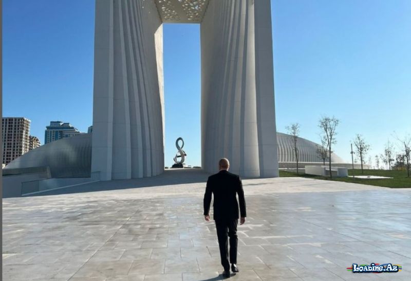 Prezident və xanımı Zəfər parkını ziyarət etdi - Take.Az